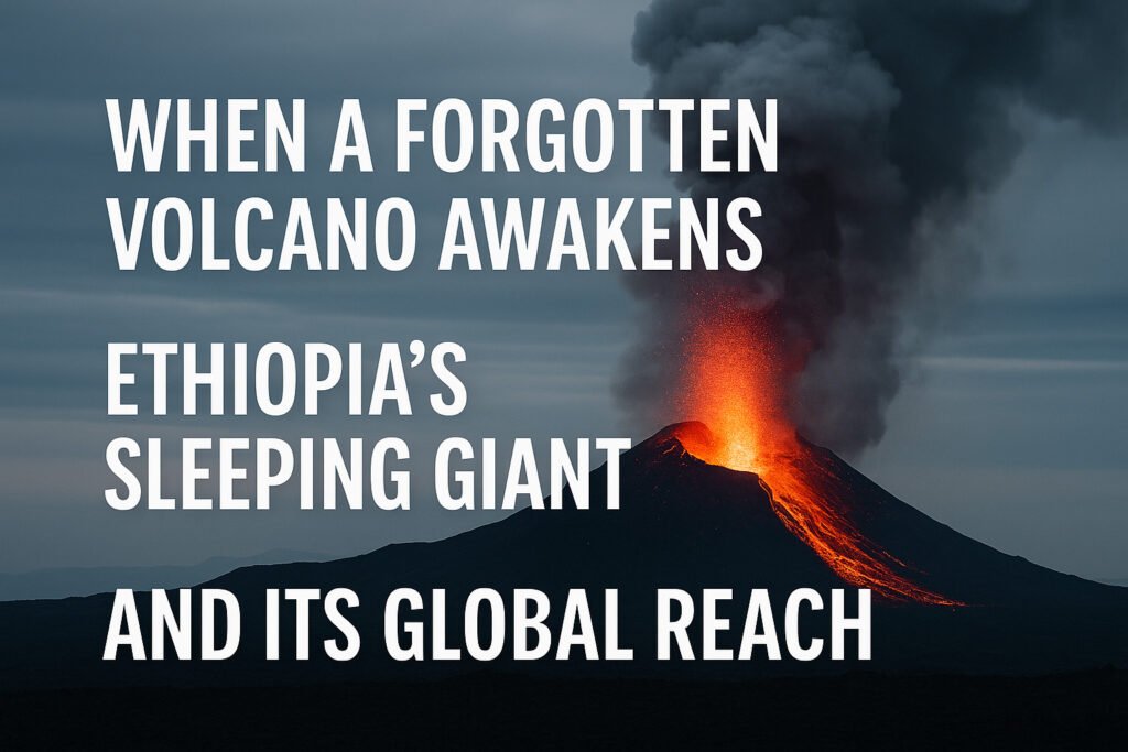 When a Forgotten Volcano Awakens: Ethiopia’s Sleeping Giant and Its Global Reach
